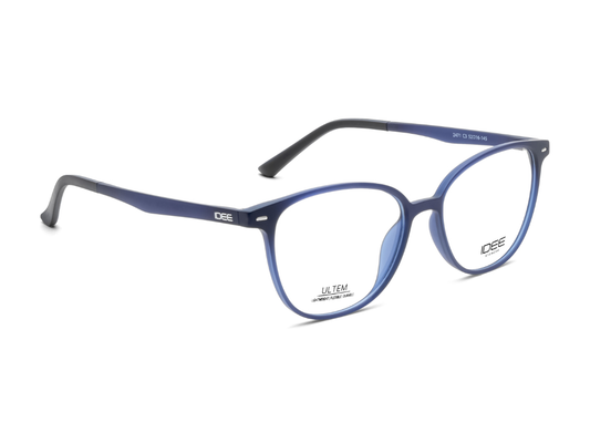IDEE Rectangle Blue Full-Rimmed Eyeglasses - Unisex