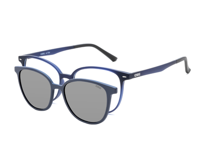 IDEE Rectangle Blue Full-Rimmed Eyeglasses - Unisex