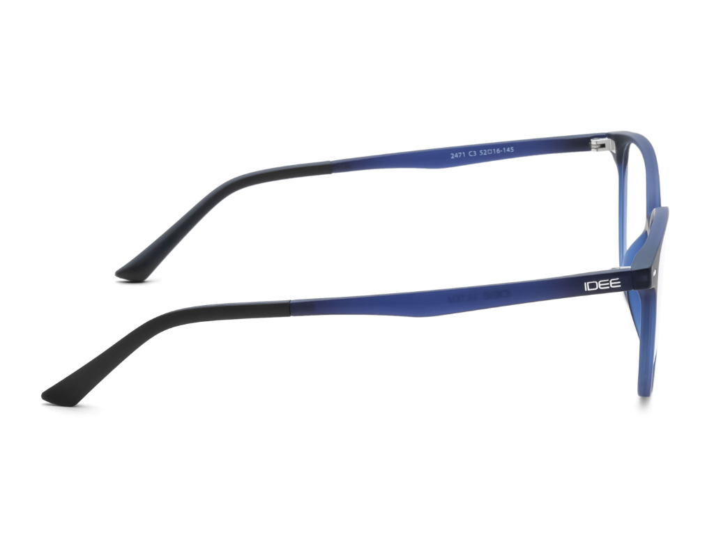 IDEE Rectangle Blue Full-Rimmed Eyeglasses - Unisex