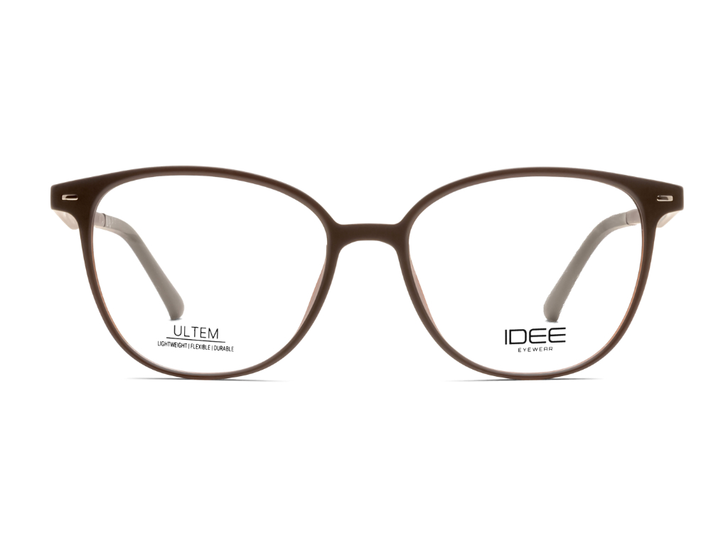 IDEE Rectangle Burgundy Full-Rimmed Eyeglasses - Unisex