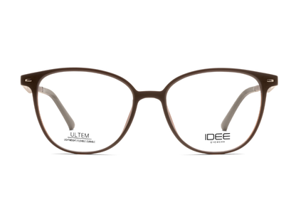 IDEE Rectangle Burgundy Full-Rimmed Eyeglasses - Unisex