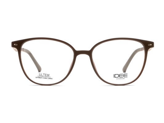 IDEE Rectangle Burgundy Full-Rimmed Eyeglasses - Unisex