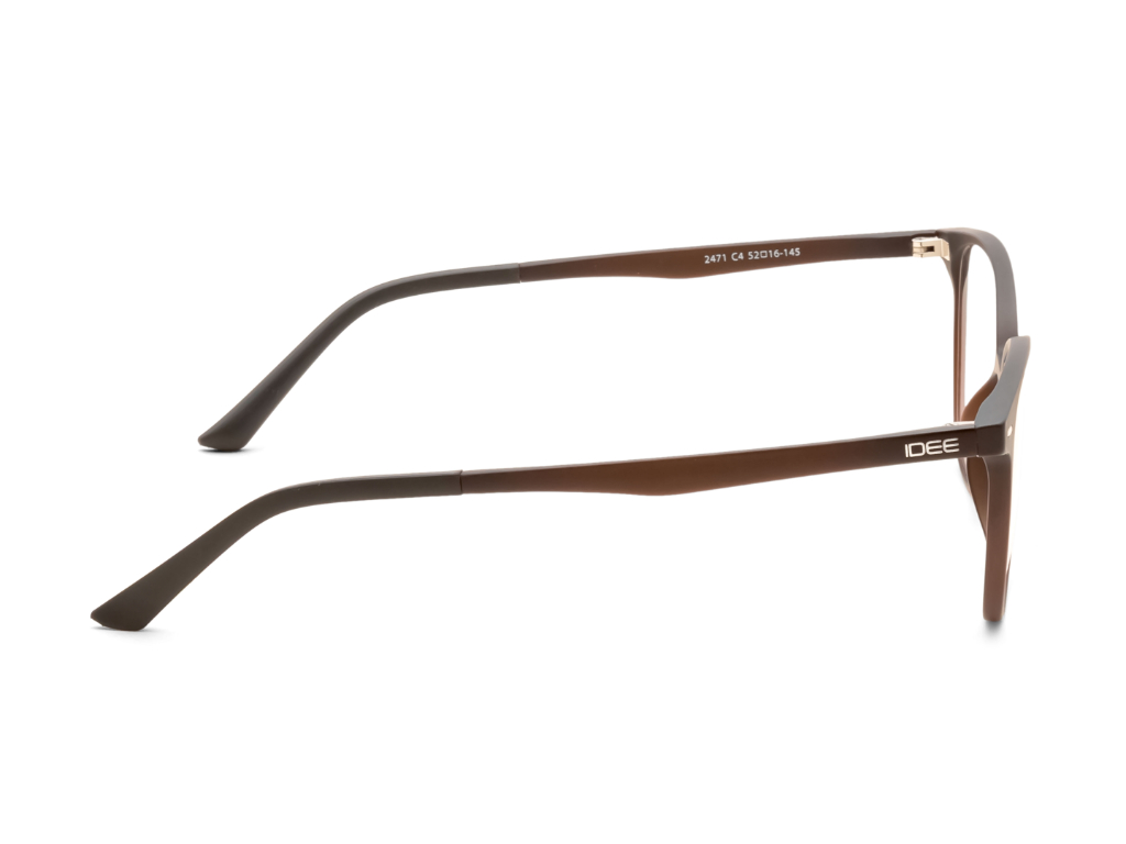 IDEE Rectangle Burgundy Full-Rimmed Eyeglasses - Unisex