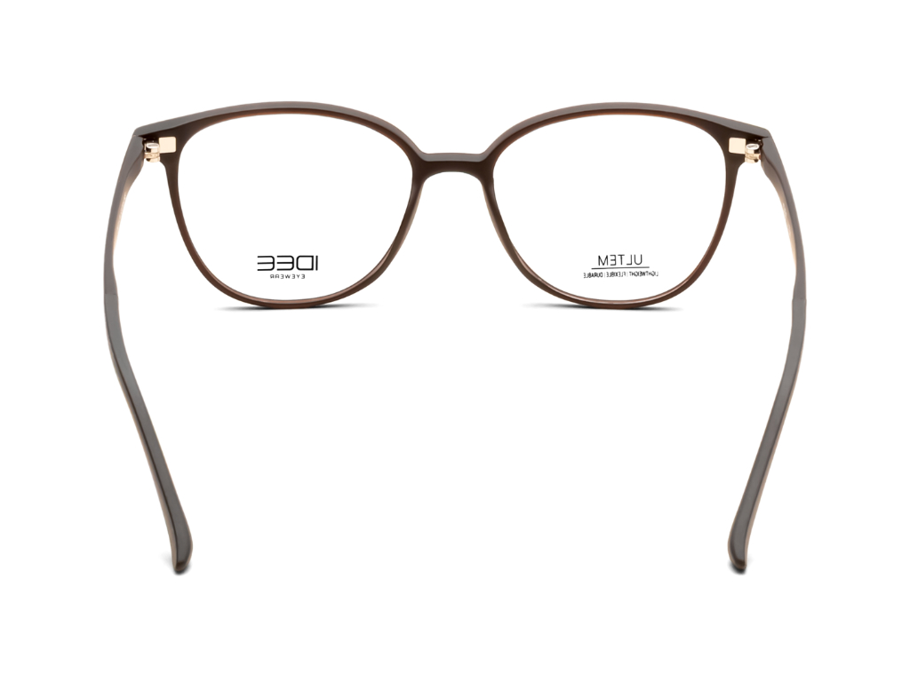 IDEE Rectangle Burgundy Full-Rimmed Eyeglasses - Unisex