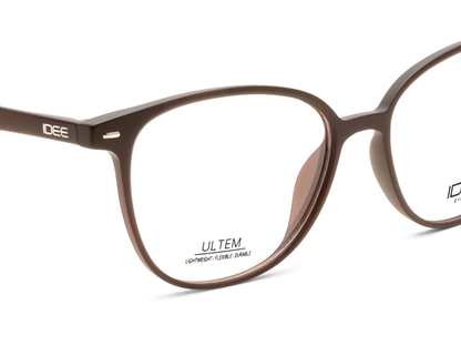 IDEE Rectangle Burgundy Full-Rimmed Eyeglasses - Unisex