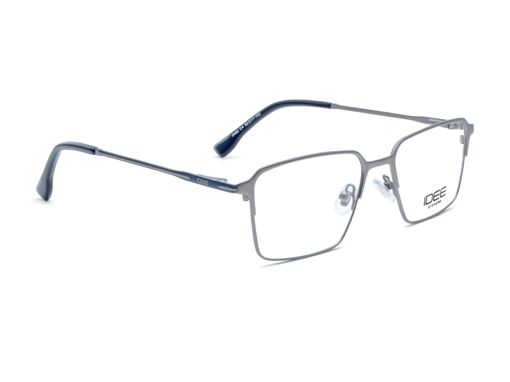 IDEE Rectangle Burgundy Full-Rimmed Eyeglasses - Unisex