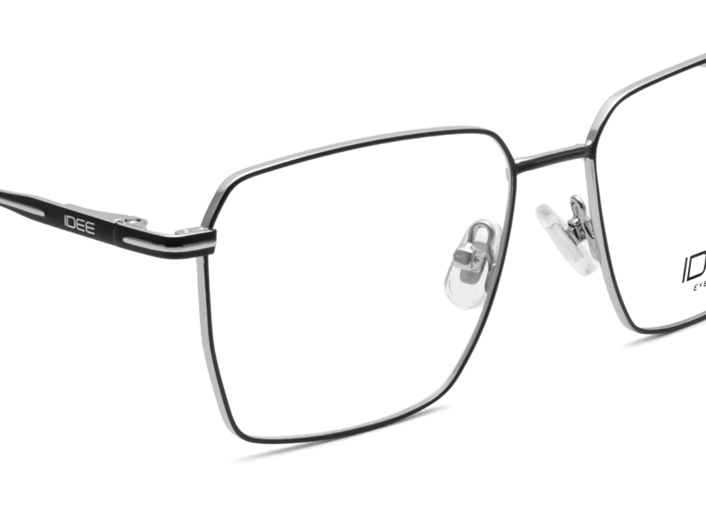 IDEE Rectangle Burgundy Full-Rimmed Eyeglasses - Unisex