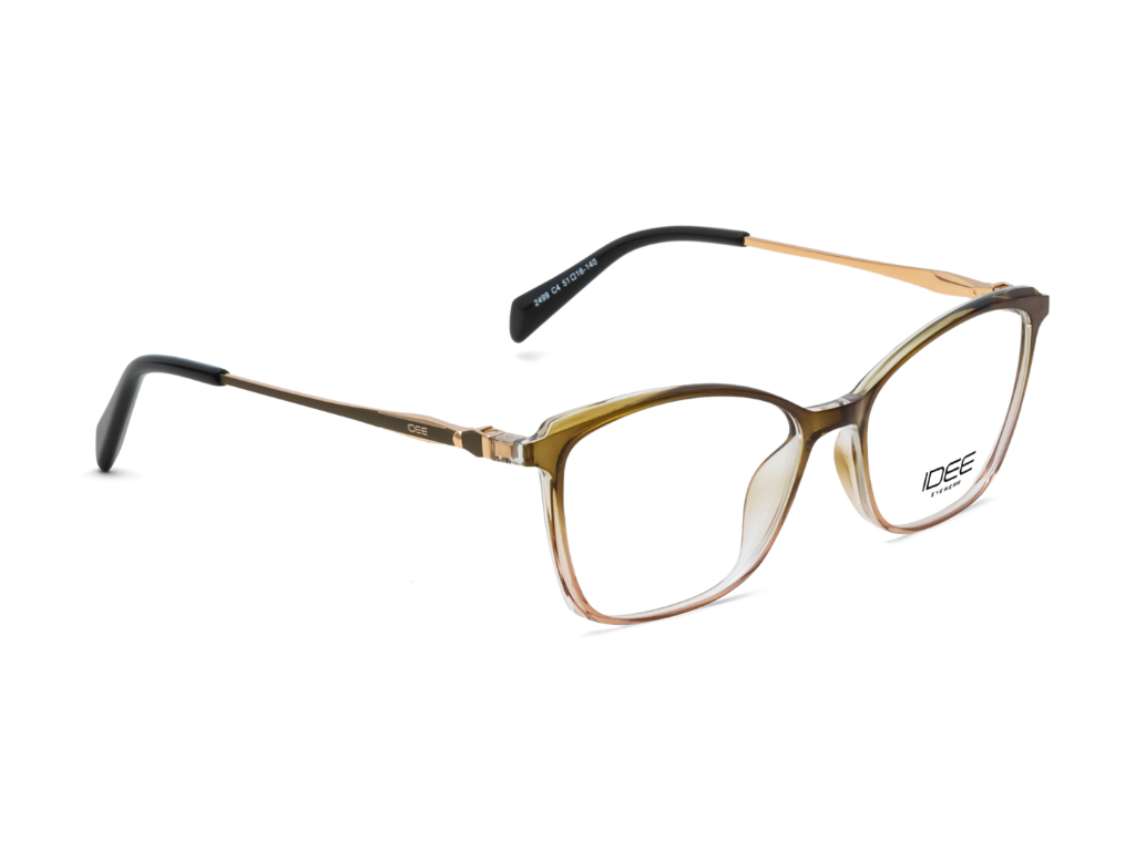IDEE Rectangle Burgundy Full-Rimmed Eyeglasses - Unisex