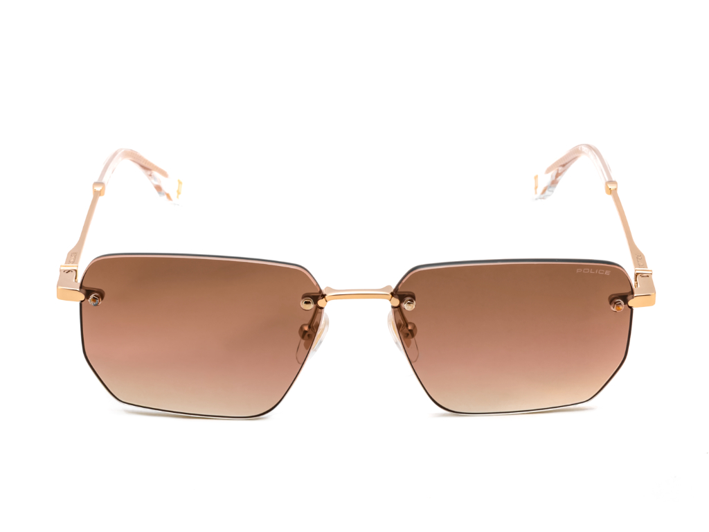 POLICE Square Color Full-Rimmed Eyeglasses - Men