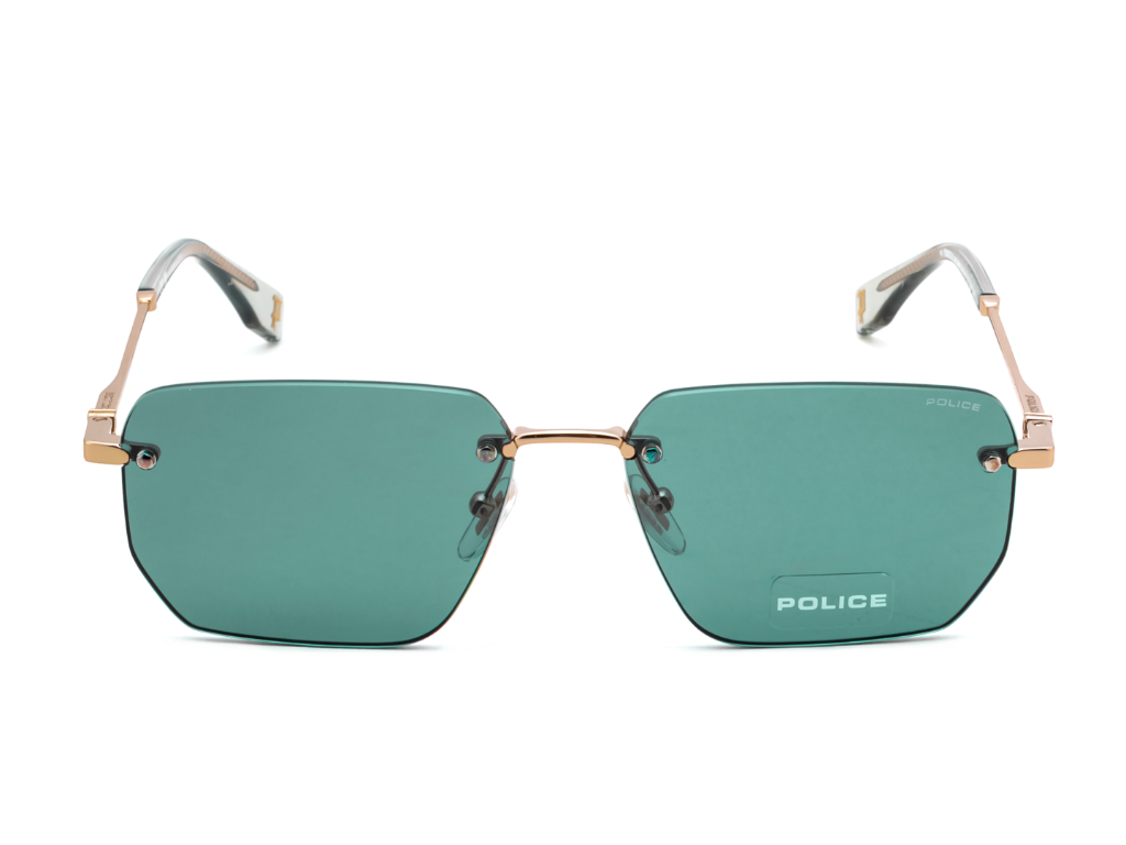 POLICE Square Color Full-Rimmed Eyeglasses - Men