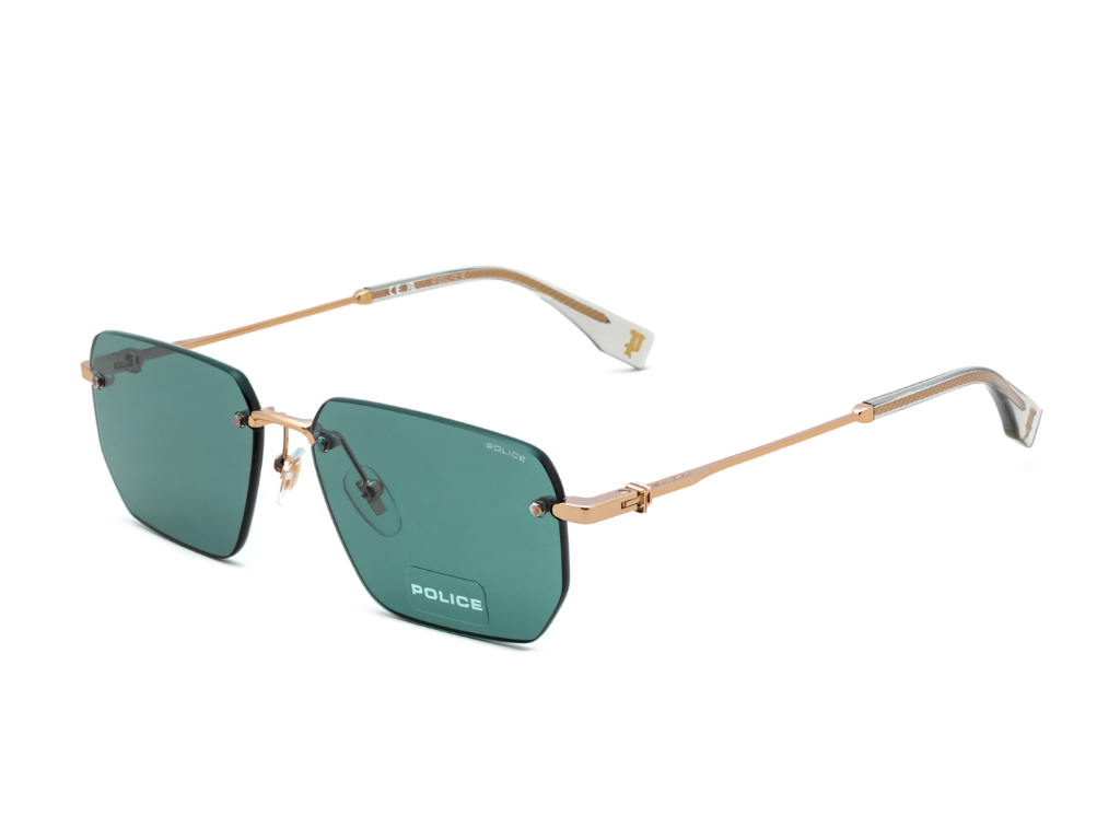 POLICE Square Color Full-Rimmed Eyeglasses - Men