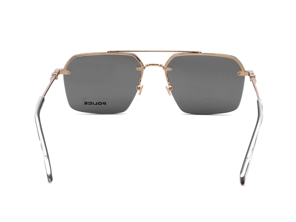 POLICE Square Color Full-Rimmed Eyeglasses - Men