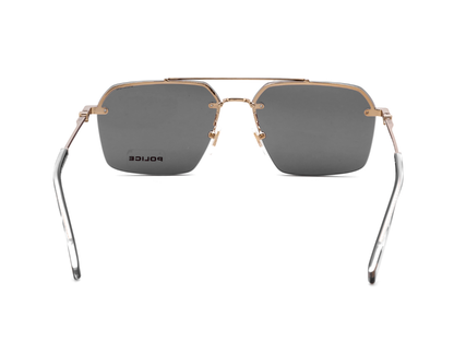 POLICE Square Color Full-Rimmed Eyeglasses - Men