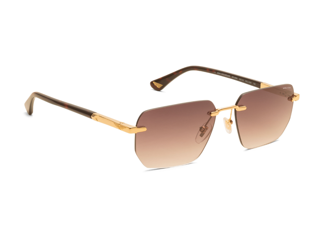 POLICE Square Color Full-Rimmed Eyeglasses - Men