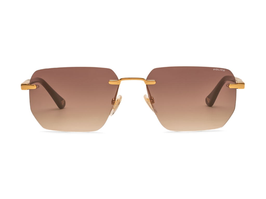 POLICE Square Color Full-Rimmed Eyeglasses - Men