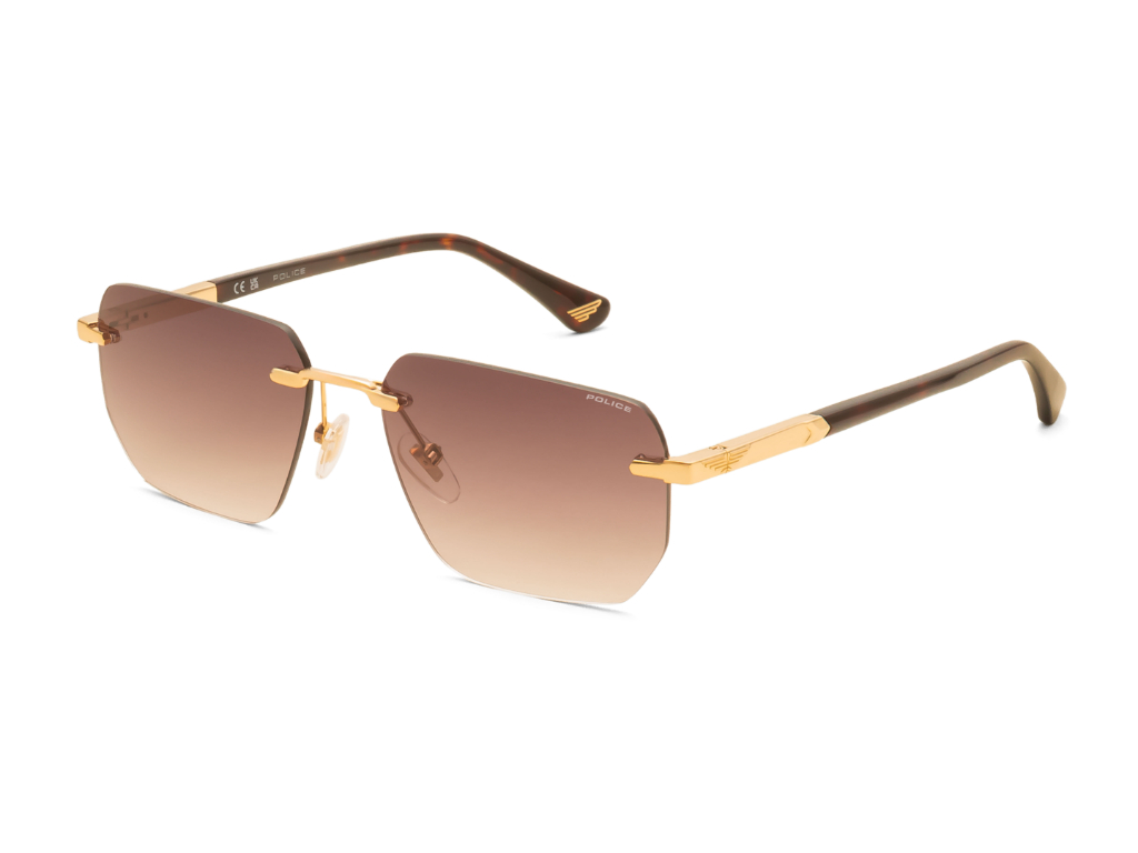 POLICE Square Color Full-Rimmed Eyeglasses - Men