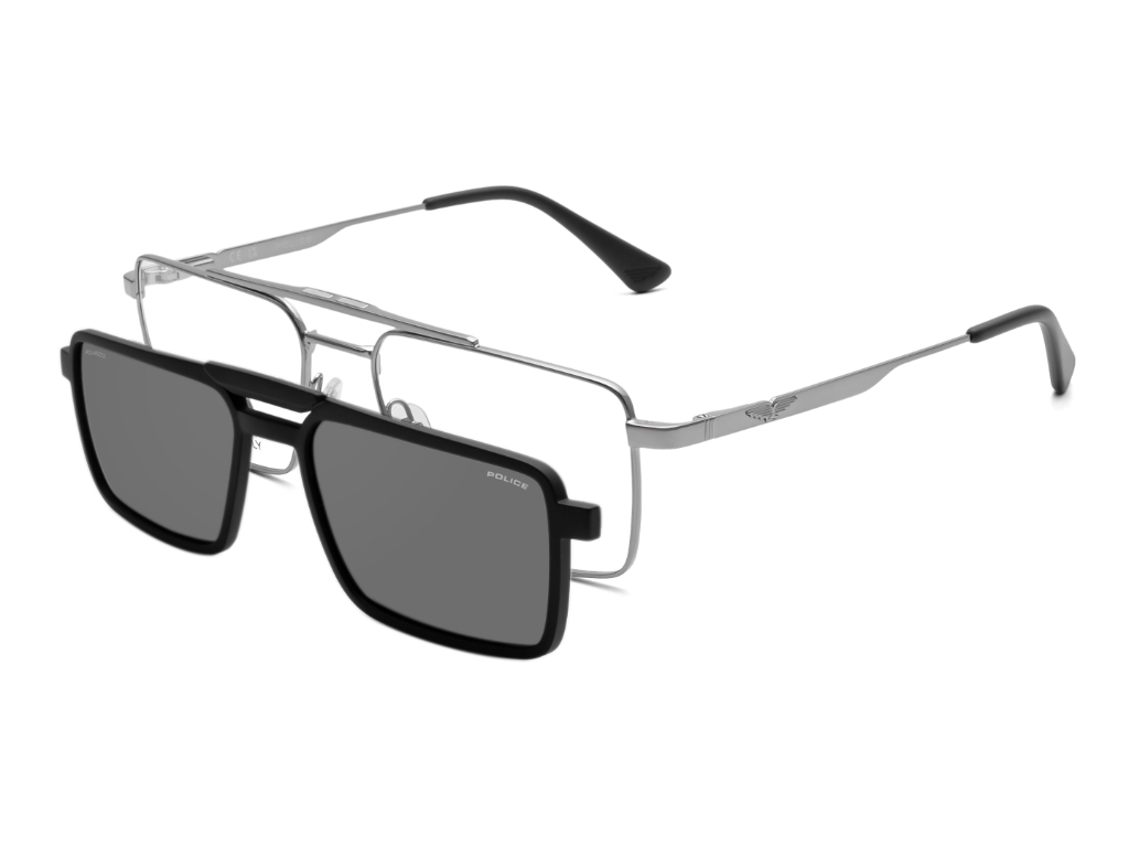 POLICE Square Color Full-Rimmed Eyeglasses - Men