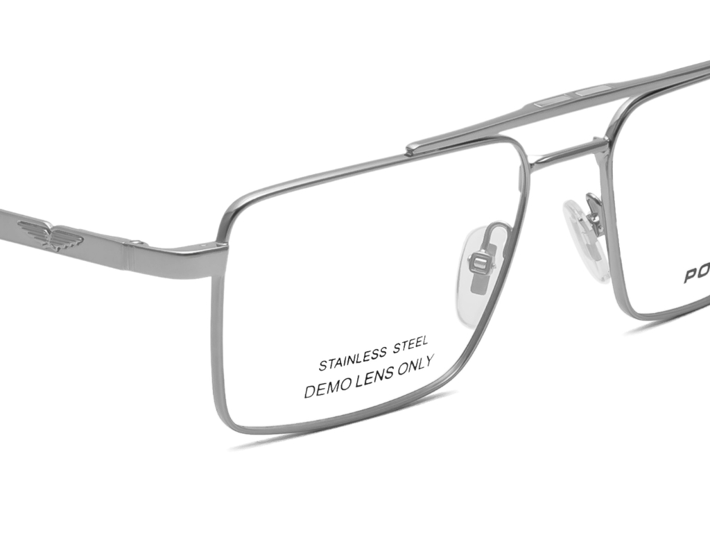 POLICE Square Color Full-Rimmed Eyeglasses - Men