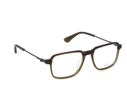 POLICE Square Color Full-Rimmed Eyeglasses - Men