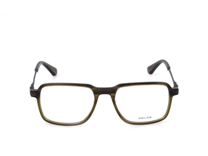 POLICE Square Color Full-Rimmed Eyeglasses - Men