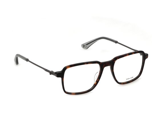 POLICE Square 4BL Color Full-Rimmed Eyeglasses - Men