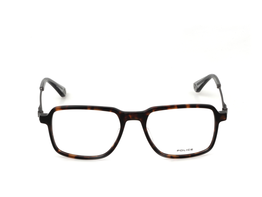 POLICE Square 4BL Color Full-Rimmed Eyeglasses - Men
