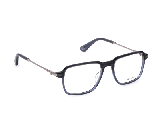 POLICE Square 6DG Color Full-Rimmed Eyeglasses - Men