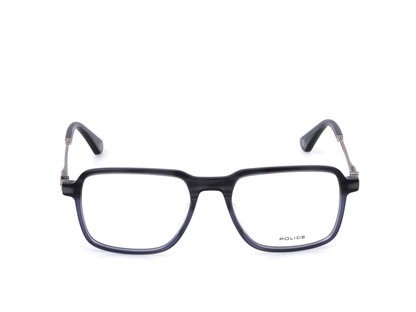 POLICE Square 6DG Color Full-Rimmed Eyeglasses - Men
