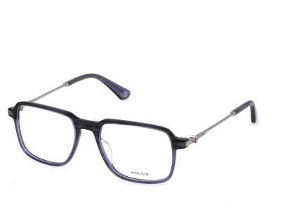 POLICE Square 6DG Color Full-Rimmed Eyeglasses - Men