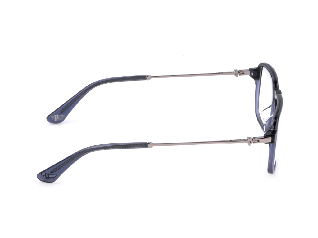 POLICE Square 6DG Color Full-Rimmed Eyeglasses - Men