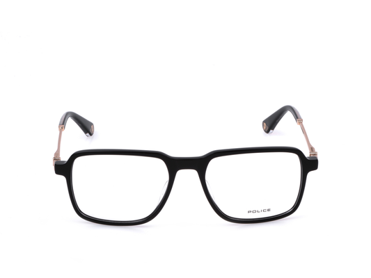 POLICE Square Black Full-Rimmed Eyeglasses - Men
