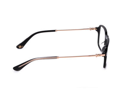 POLICE Square Black Full-Rimmed Eyeglasses - Men