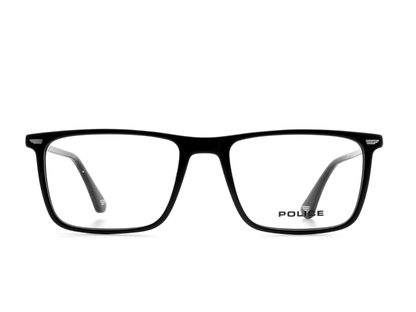 POLICE Square Black Full-Rimmed Eyeglasses - Men