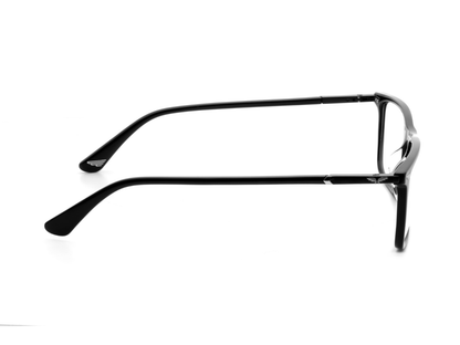POLICE Square Black Full-Rimmed Eyeglasses - Men