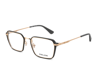 POLICE Square Rose Gold Full-Rimmed Eyeglasses - Men