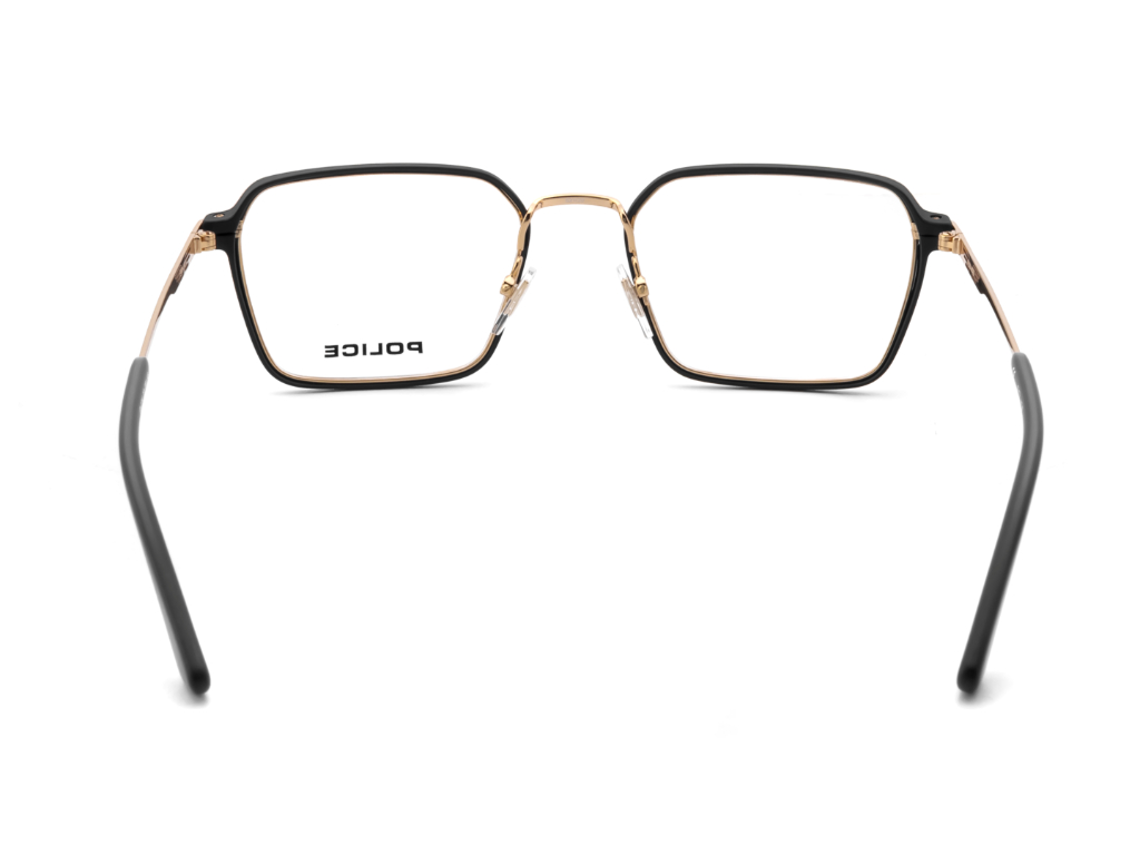 POLICE Square Rose Gold Full-Rimmed Eyeglasses - Men