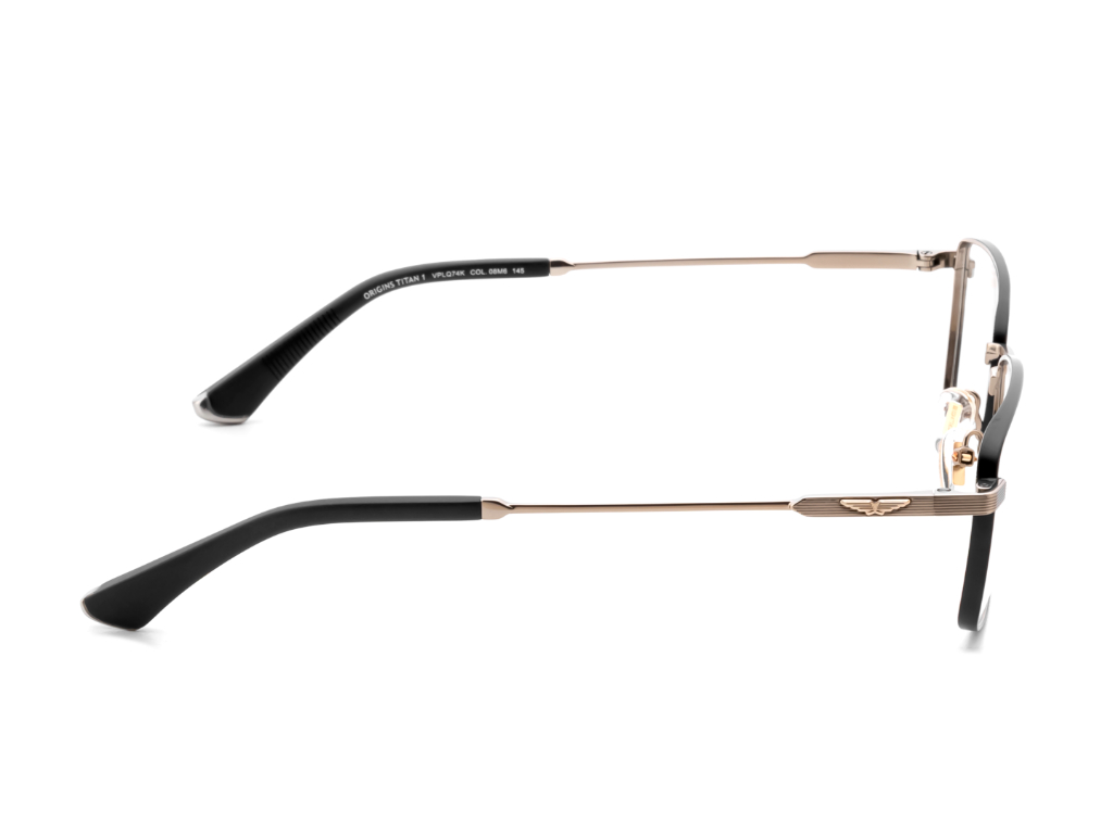 POLICE Square Matte Gunmetal Full-Rimmed Eyeglasses - Men
