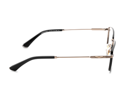 POLICE Square Matte Gunmetal Full-Rimmed Eyeglasses - Men