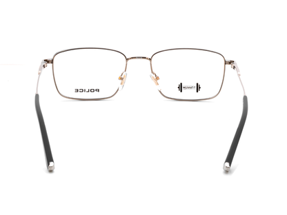 POLICE Square Matte Gunmetal Full-Rimmed Eyeglasses - Men