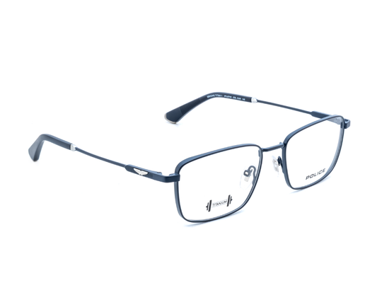 POLICE Square Matte Grey Full-Rimmed Eyeglasses - Men