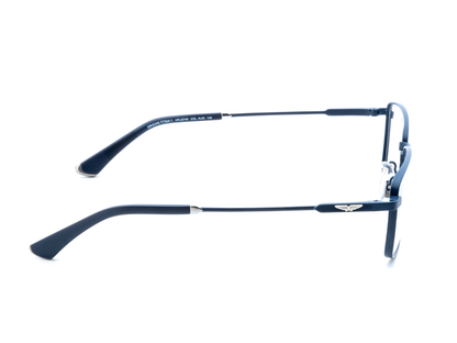 POLICE Square Matte Grey Full-Rimmed Eyeglasses - Men