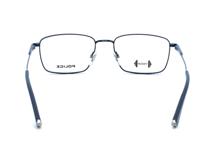 POLICE Square Matte Grey Full-Rimmed Eyeglasses - Men