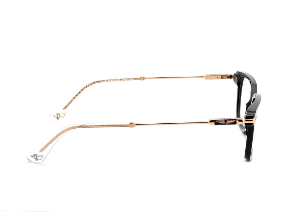 POLICE Square Black Full-Rimmed Eyeglasses - Men