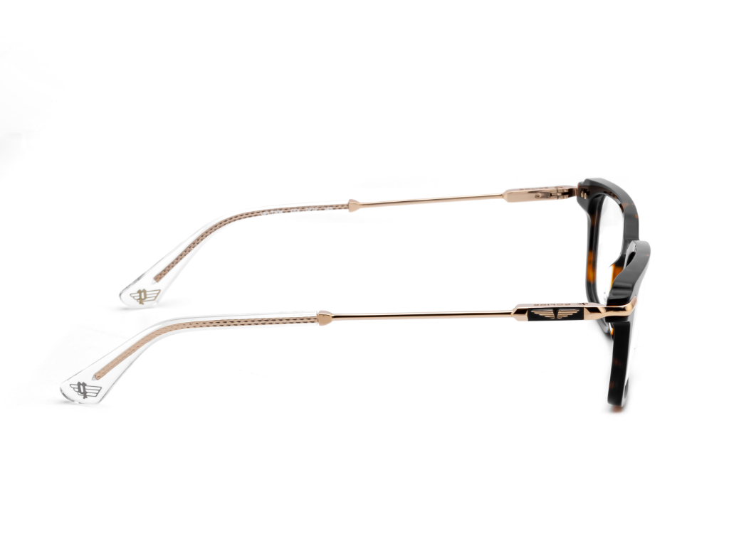 POLICE Square Havana Full-Rimmed Eyeglasses - Men