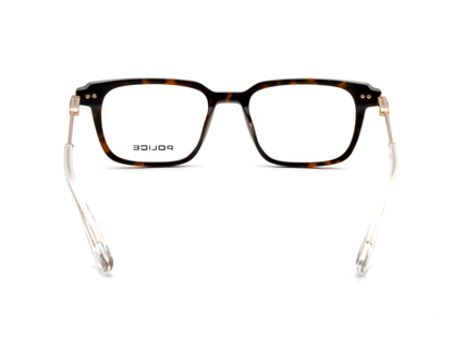 POLICE Square Havana Full-Rimmed Eyeglasses - Men