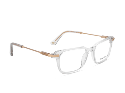 POLICE Square Blue Full-Rimmed Eyeglasses - Men