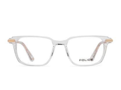 POLICE Square Blue Full-Rimmed Eyeglasses - Men