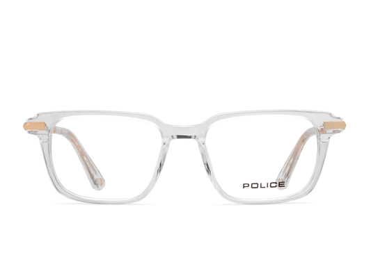 POLICE Square Blue Full-Rimmed Eyeglasses - Men