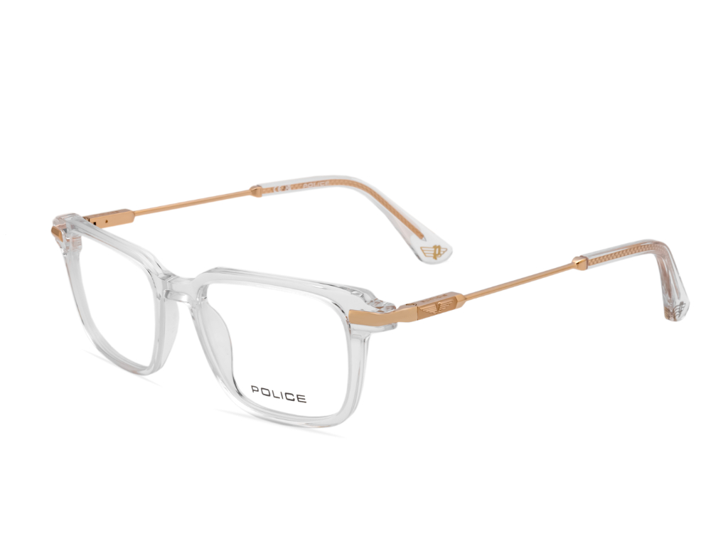POLICE Square Blue Full-Rimmed Eyeglasses - Men