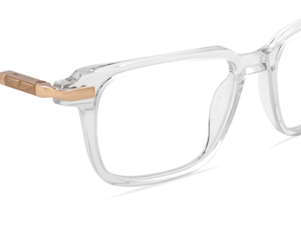 POLICE Square Blue Full-Rimmed Eyeglasses - Men
